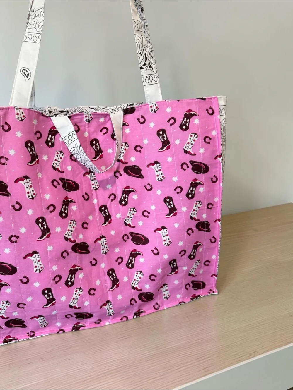 Handmade Western Bandana Tote Bag – One of a Kind!